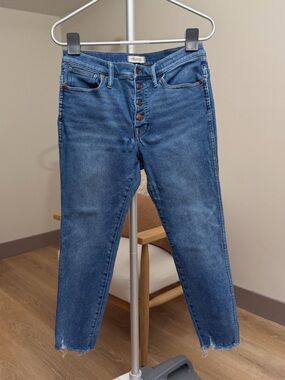 Women’s | Madewell High-Rise Skinny Crop Jeans, Hayden Wash | Size 31P